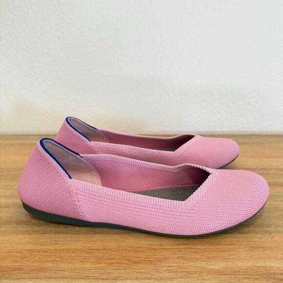 Rothy’s The Flat Round Toe Ballet Flats Begonia Pink Size 7.5 - Picture 9 of 15